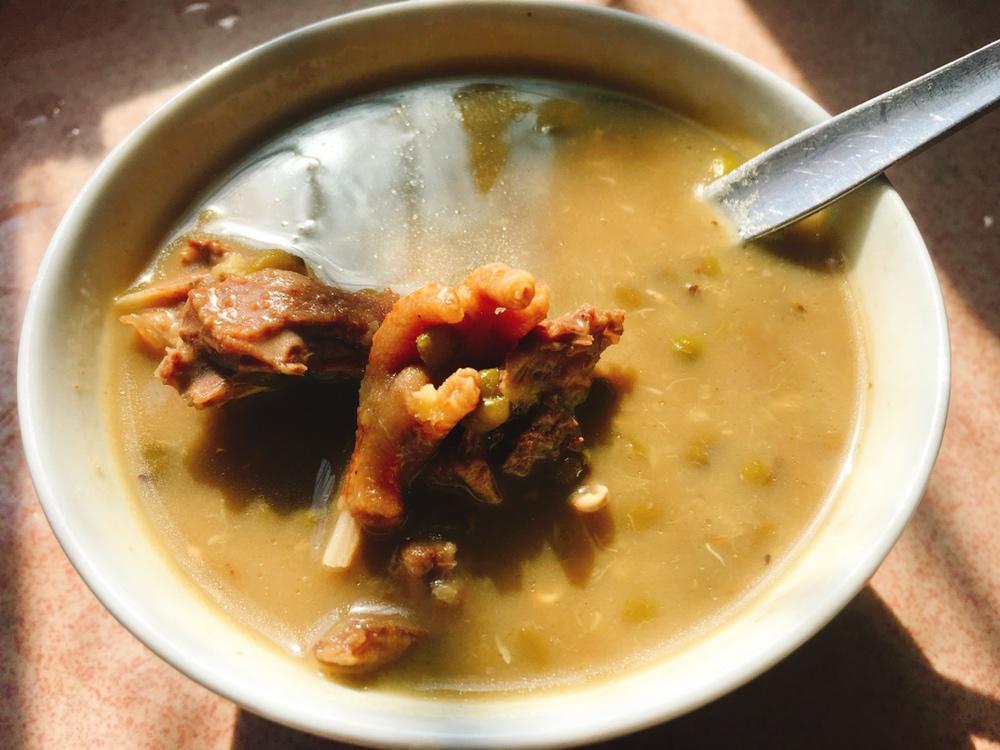 绿豆白鸽汤