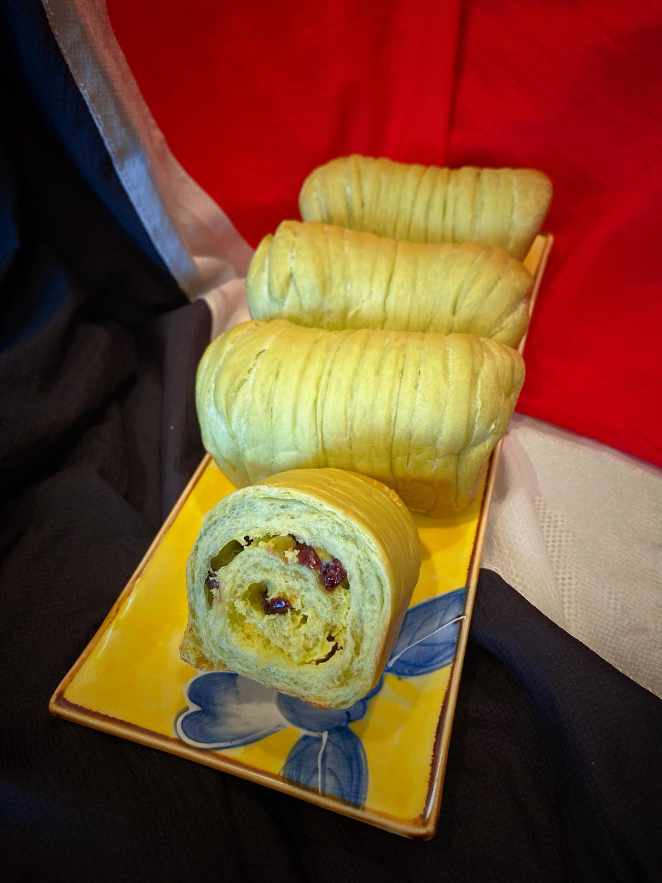 抹茶蔓越莓奶酥小吐司🍞春日里的一抹绿🌱