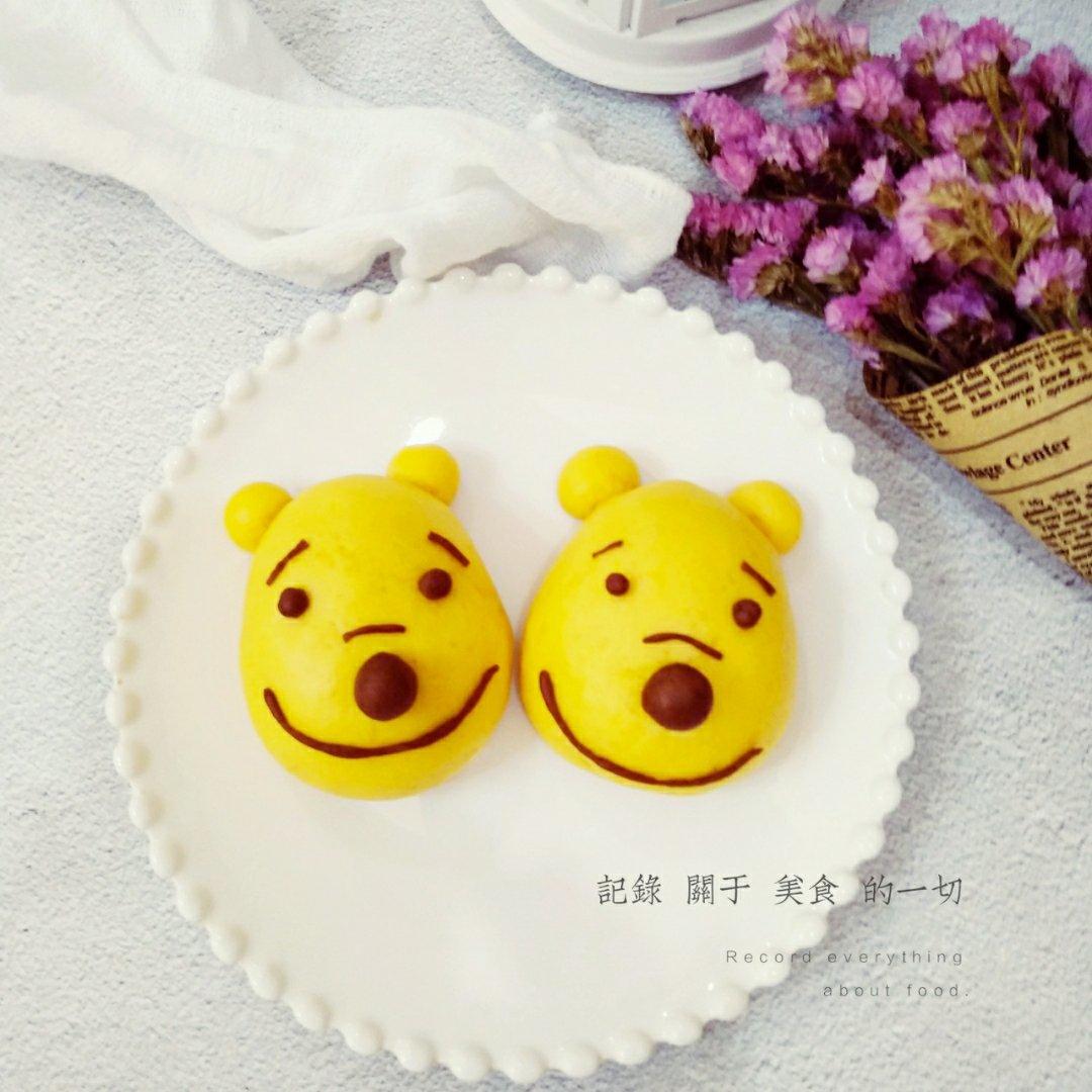 维尼小熊卡通馒头（南瓜馒头）