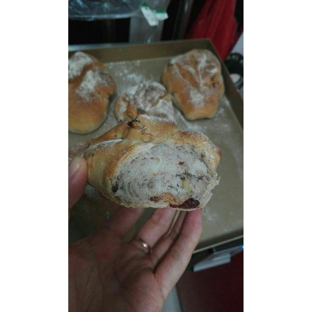 全麦牛奶蜜豆软欧