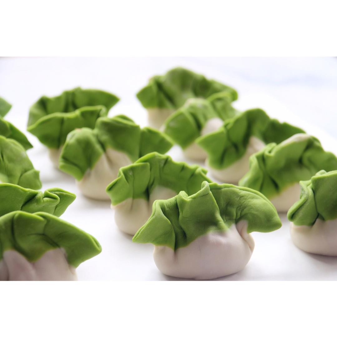 翡翠白玉白菜饺子详细版（附翡翠白玉白菜饺子包法，翡翠白玉饺子皮两种制法，面包机和面，翡翠白玉烧卖，各种馅料搭配）
