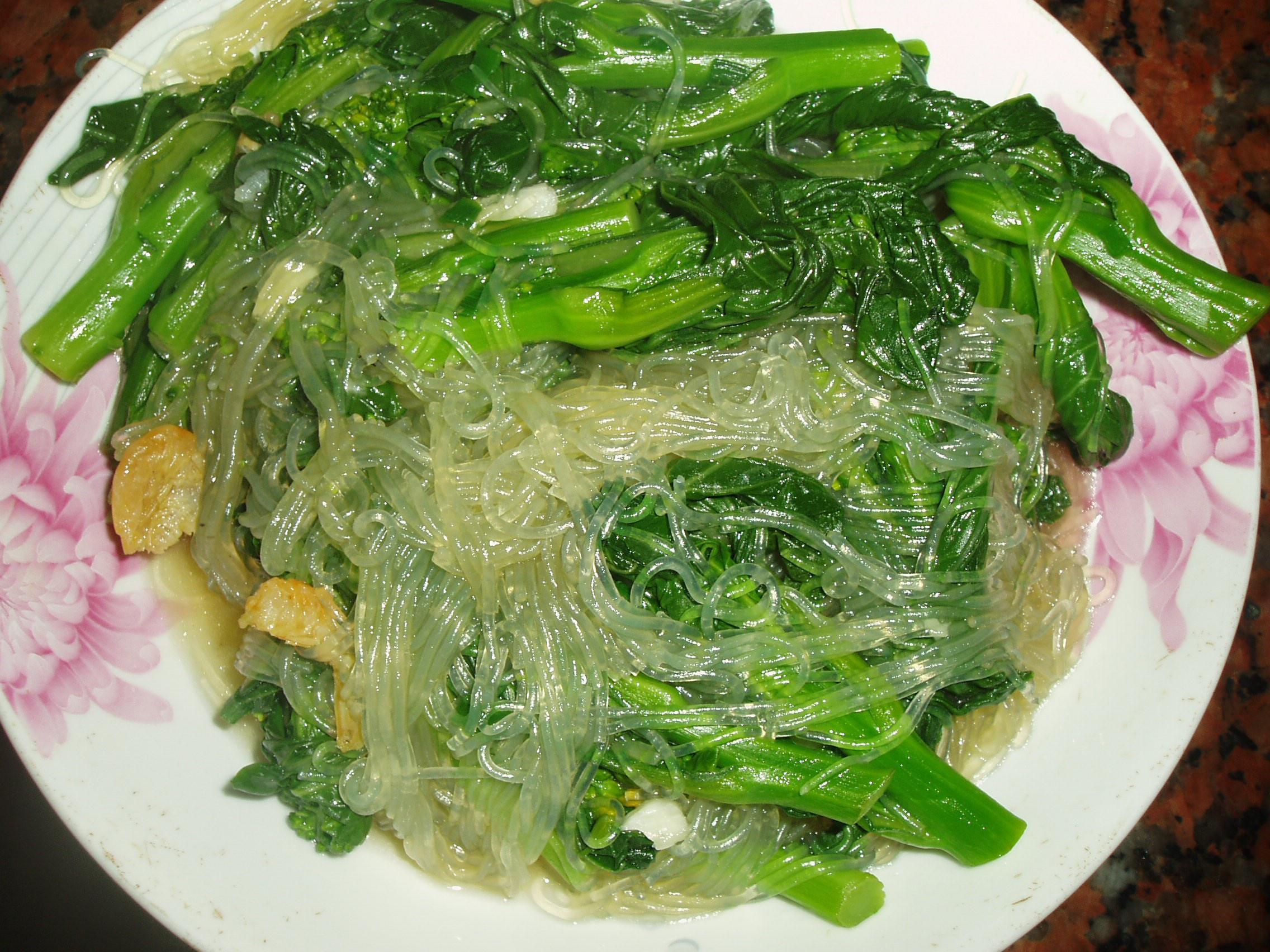 青菜虾米粉丝
