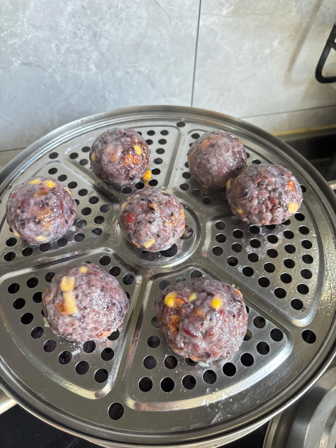 低脂饱腹的无糖杂粮粘豆包