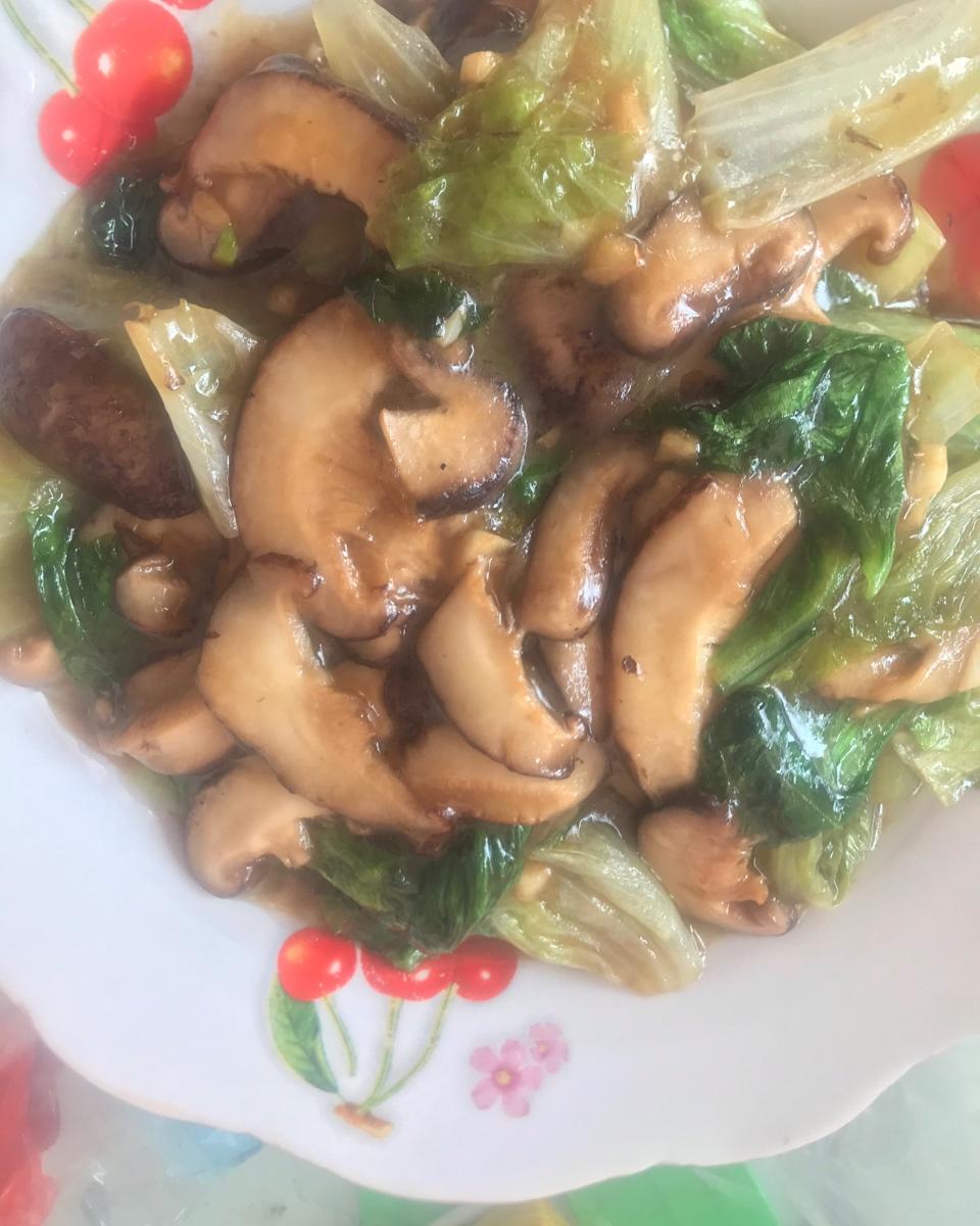 懒人菜单 五分钟蚝油香菇生菜