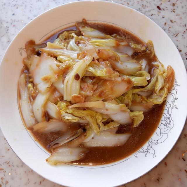 超级简便好吃的的酱香白菜的做法