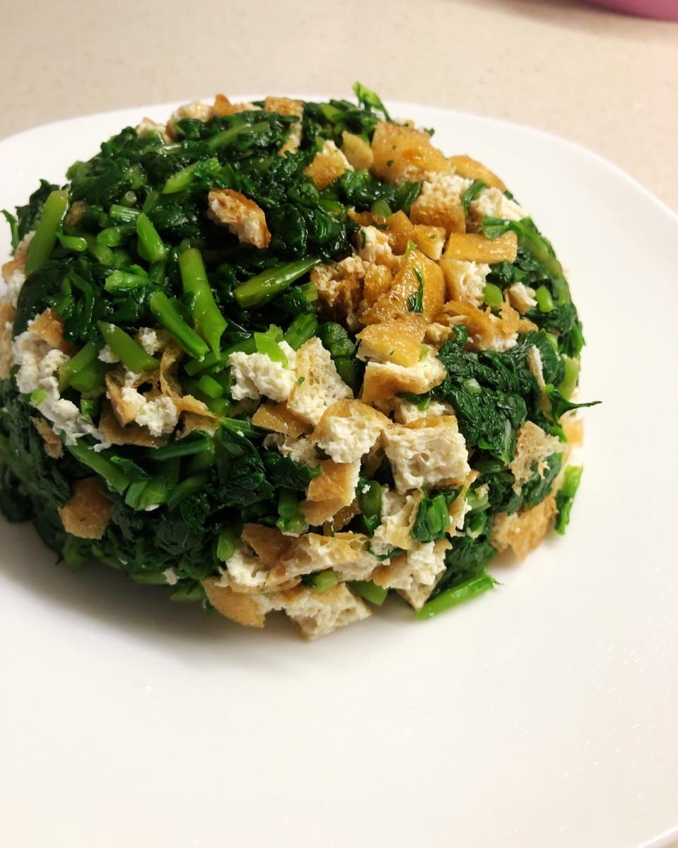 马兰头拌油豆腐