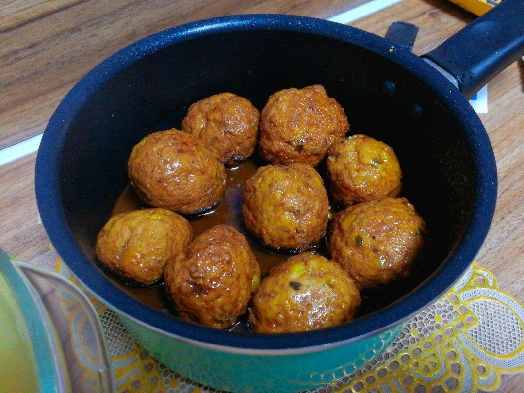 减脂增肌快手低卡烤鸡胸肉牛肉丸子