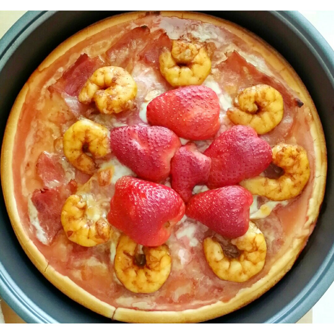 鲜虾培根薄披萨—海氏烤箱定制