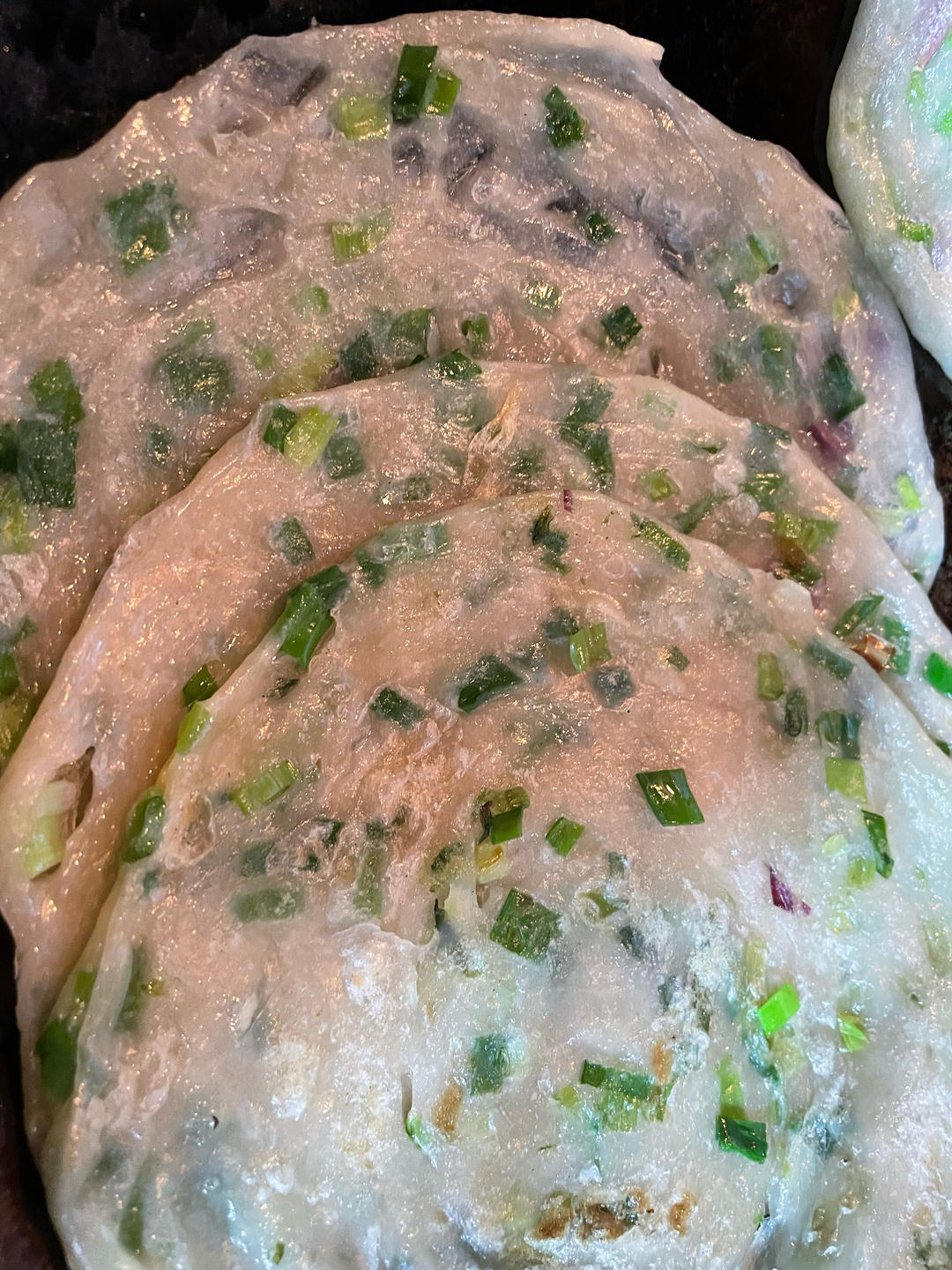 【葱油饼】假期好好做早餐，4步吃上香脆葱油饼！