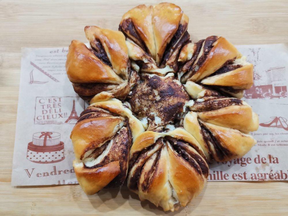 【北鼎烤箱食谱】网红ins款圣诞雪花大面包