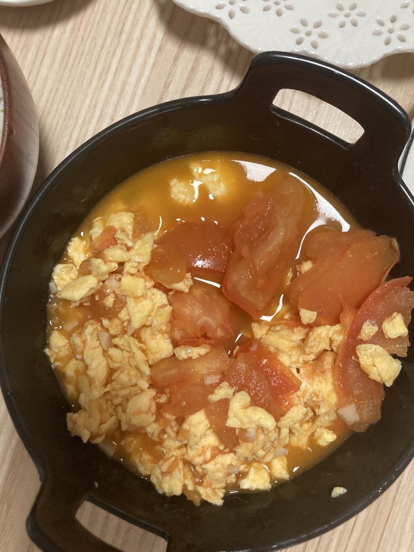 番茄炒鸡蛋（超浓的番茄味）