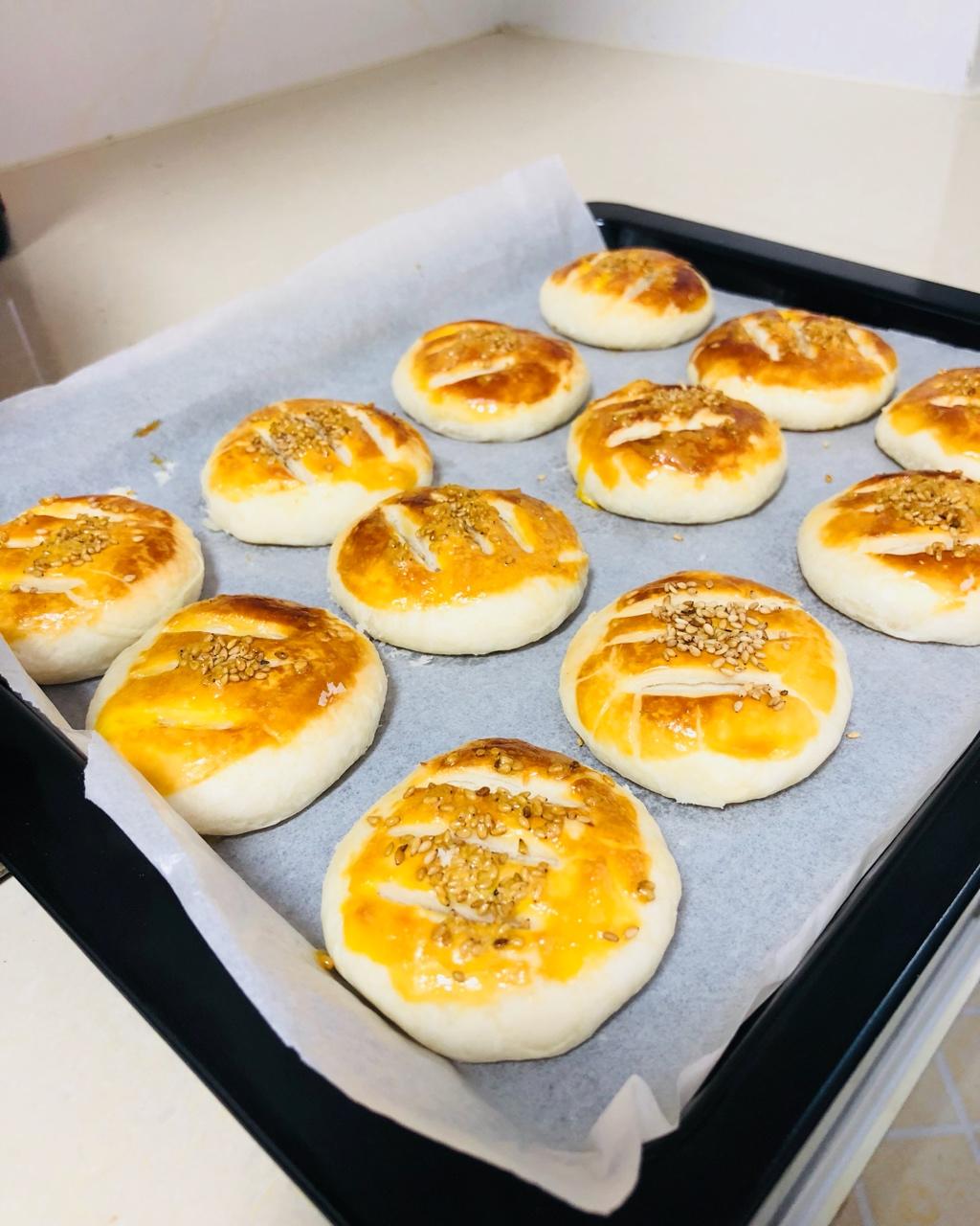 老婆饼（金沙奶黄馅）