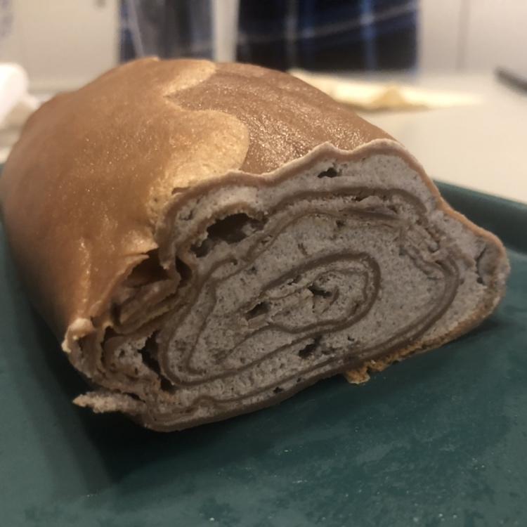 千层毛巾卷，原味、抹茶、巧克力三种口味