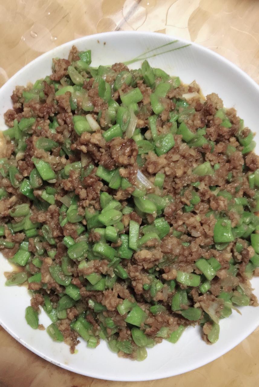 肉沫豆角下饭菜