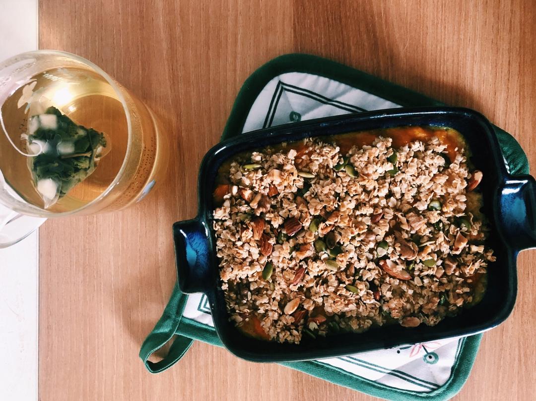 烤南瓜金枪鱼燕麦酥【健康一锅端】