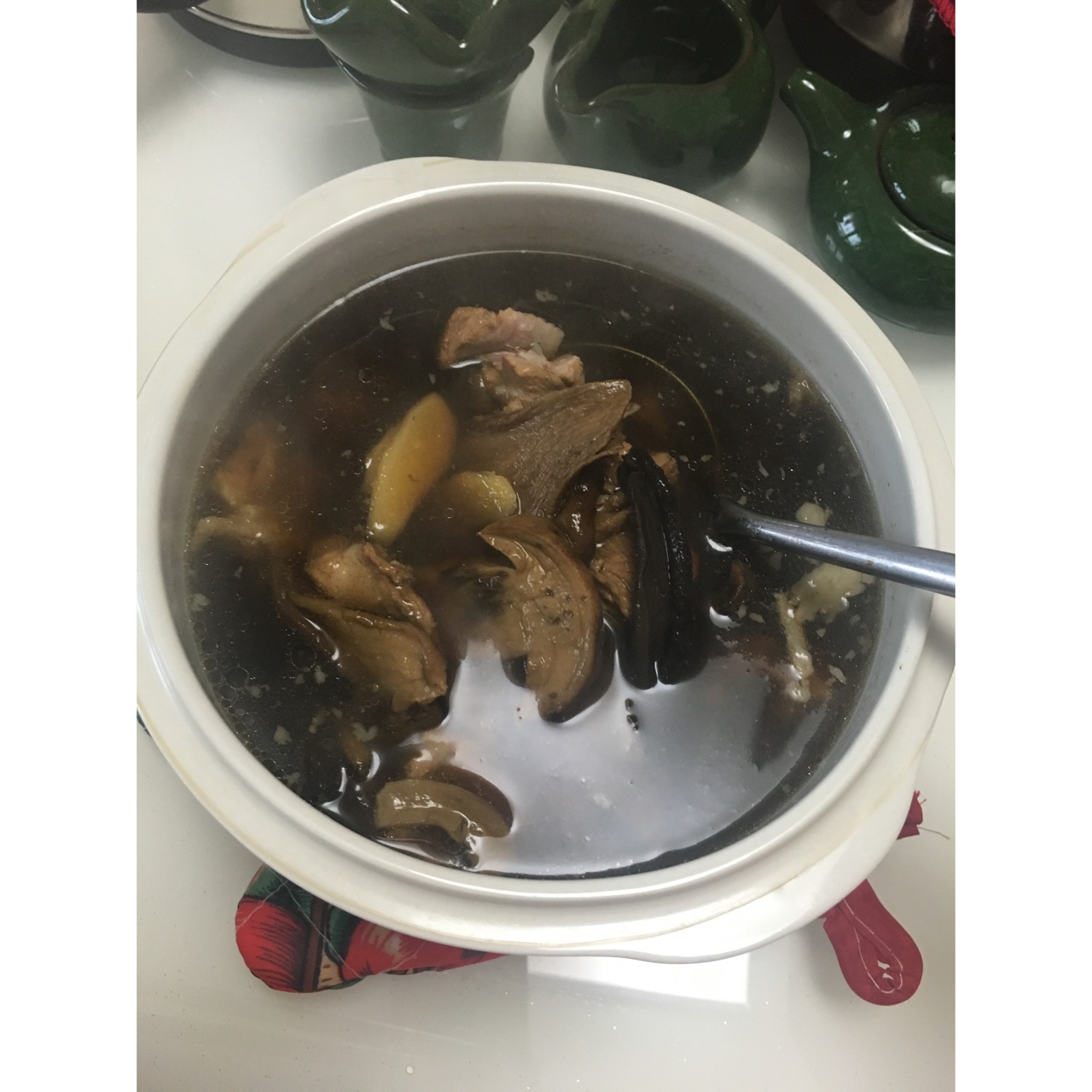 牛肝菌炖排骨汤