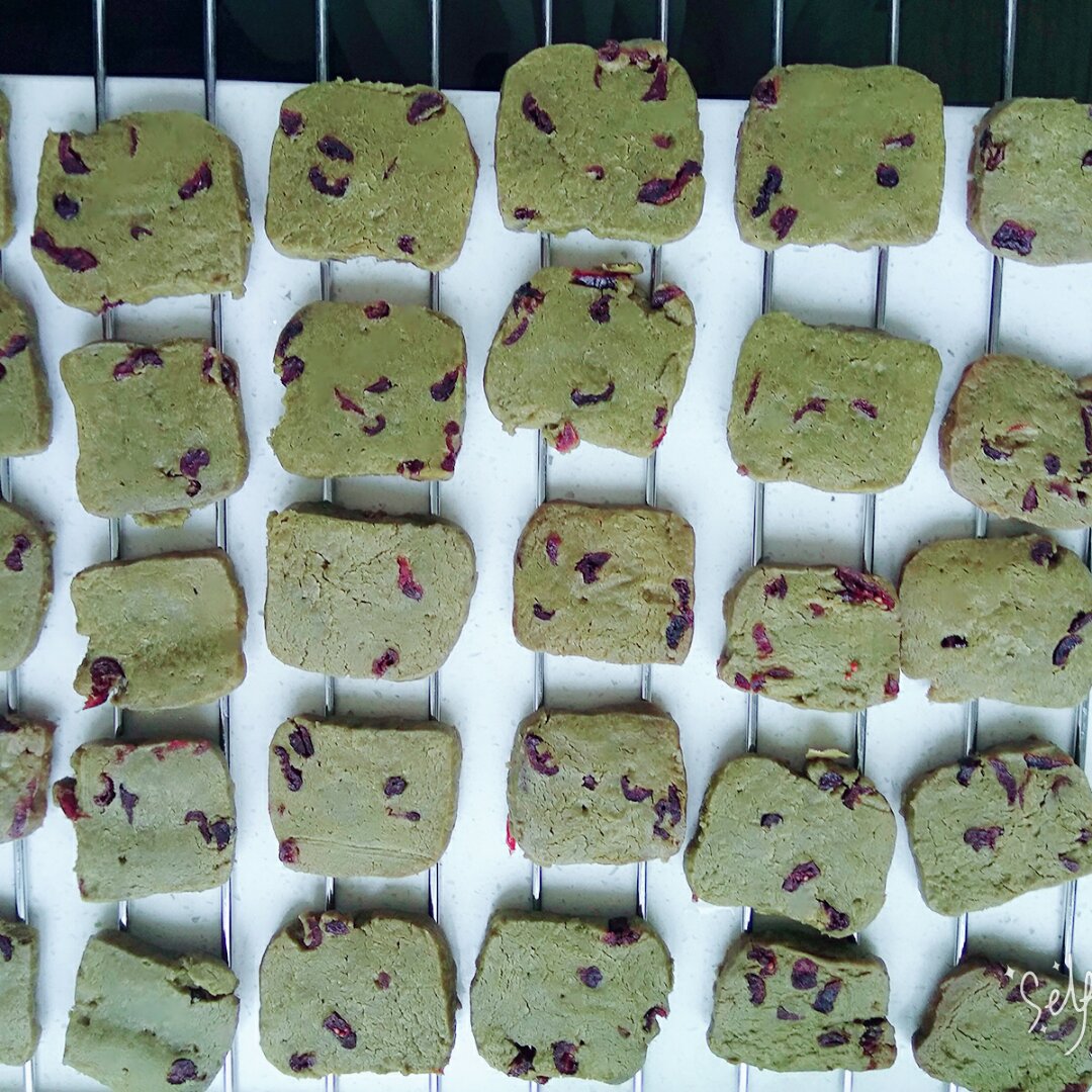 抹茶蔓越莓饼干