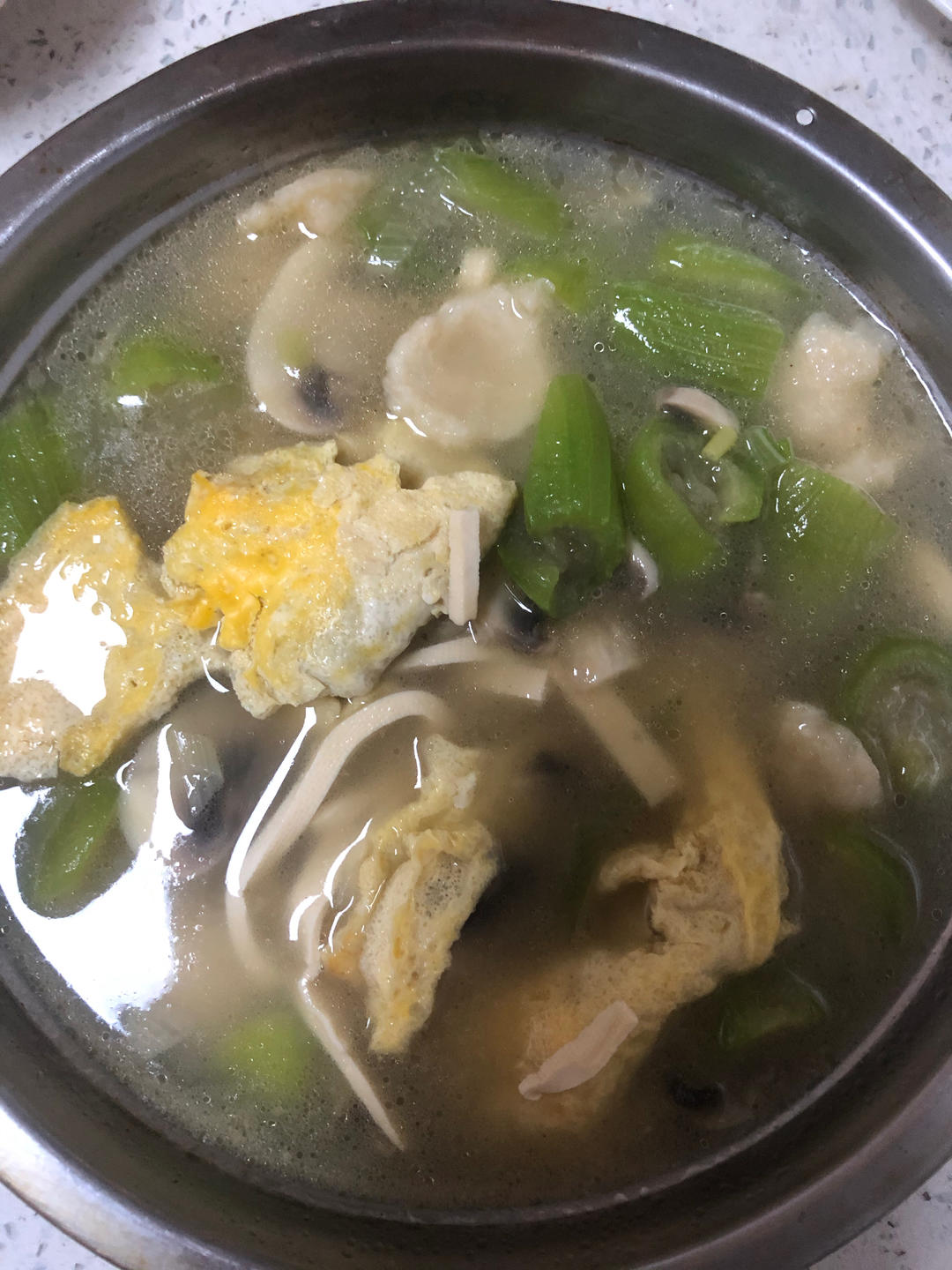 丝瓜鲜菇汤
