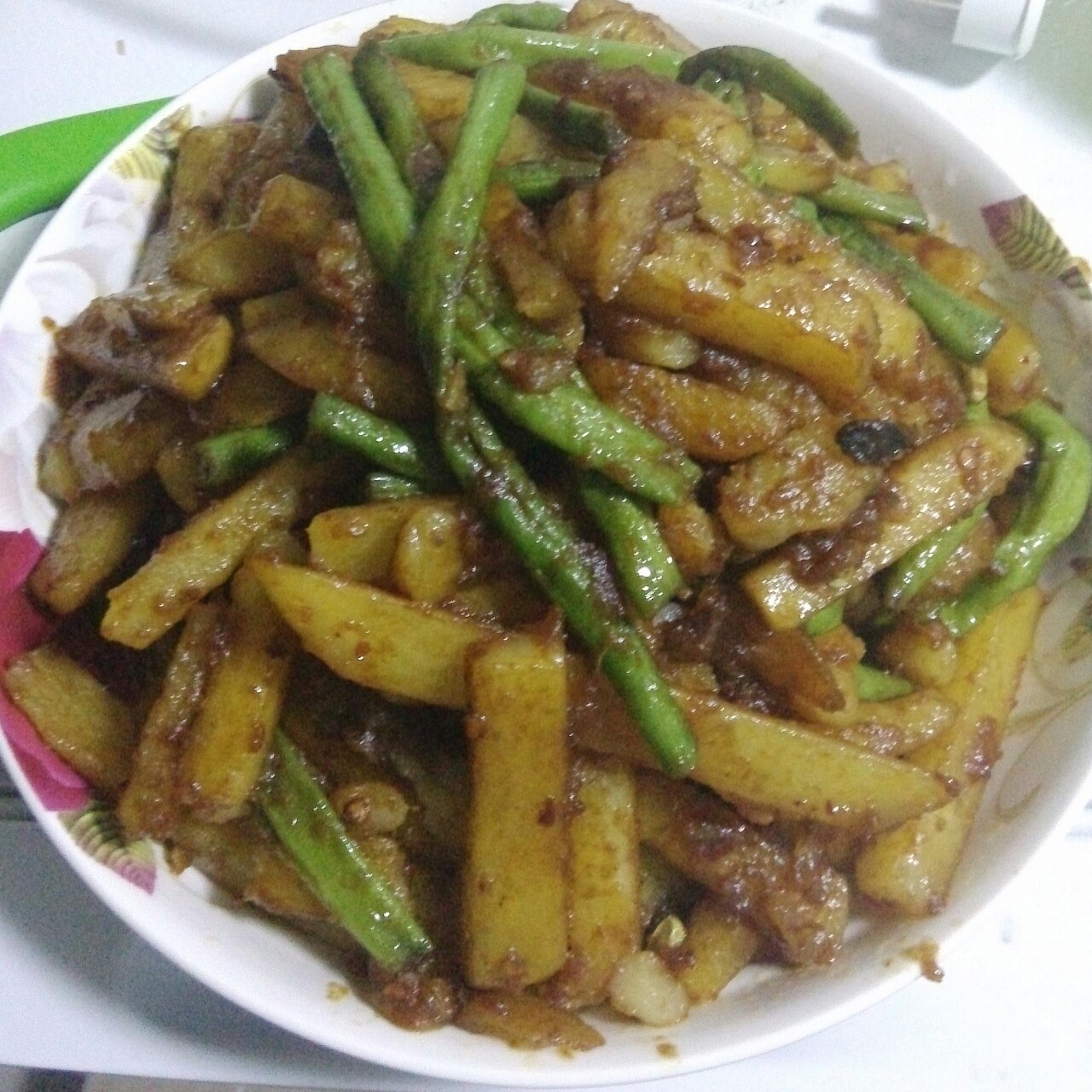 家常刀豆炒土豆