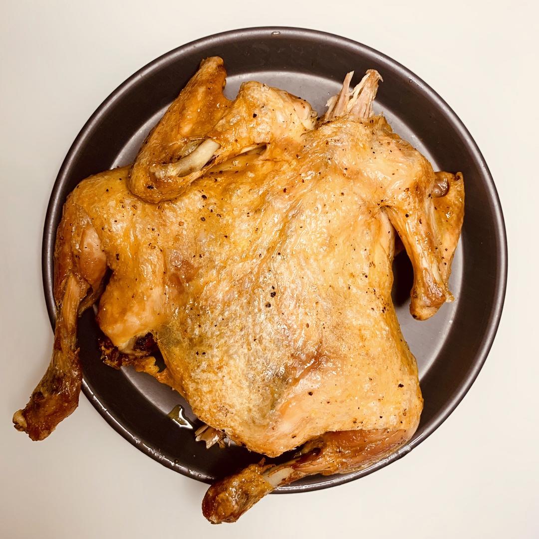 田螺姑娘超级简单不用腌制脆皮烤鸡