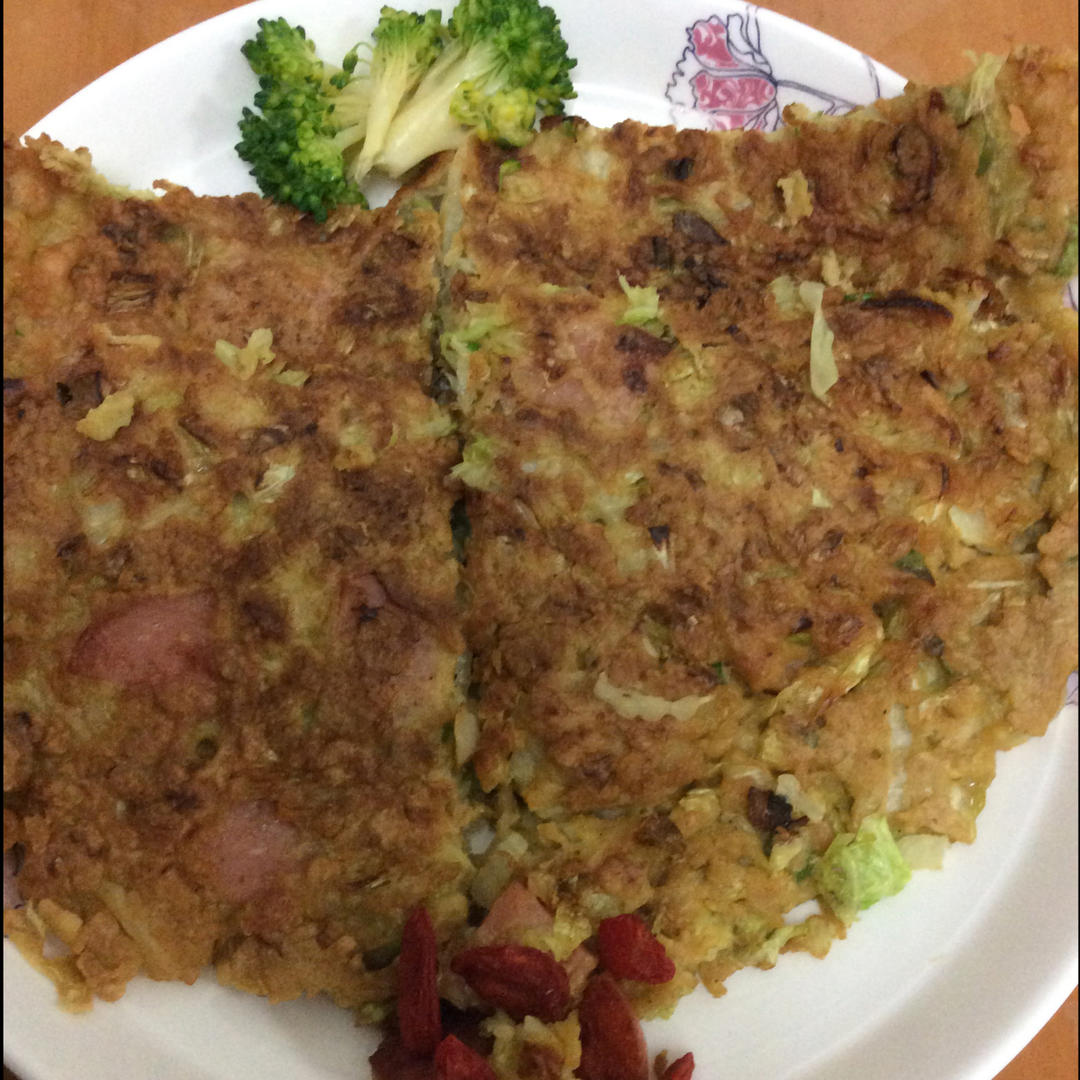 白菜鸡蛋早餐饼