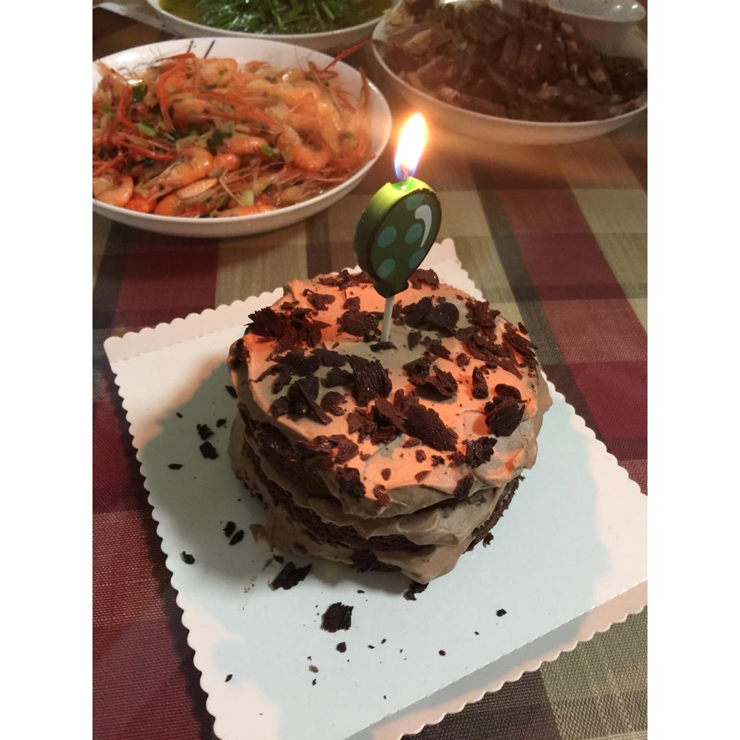 4寸可可戚风蛋糕 无比细嫩