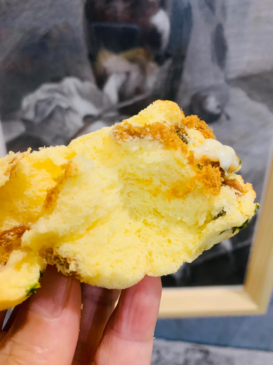 万用方子‼️口感滋润的酸奶&肉松沙拉夹心小蛋糕🍰