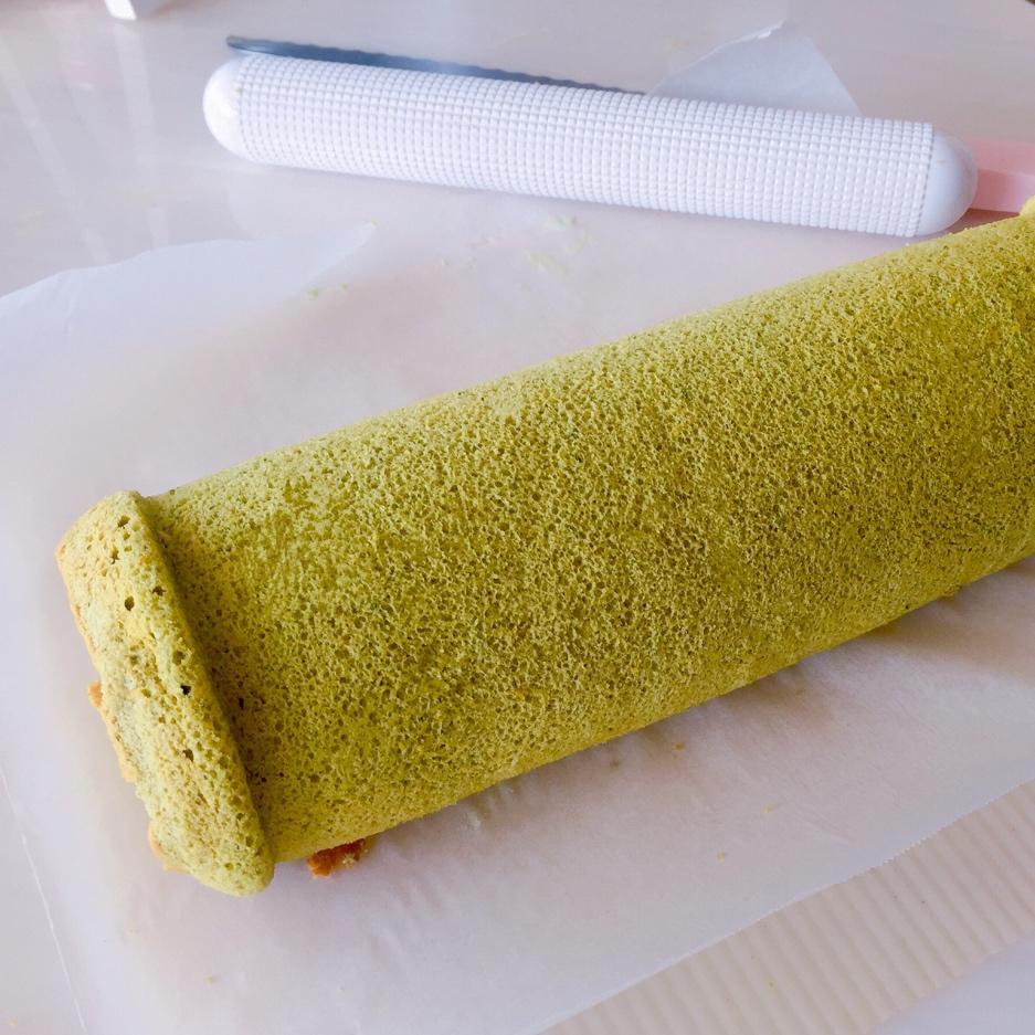 抹茶蜜豆蛋糕卷