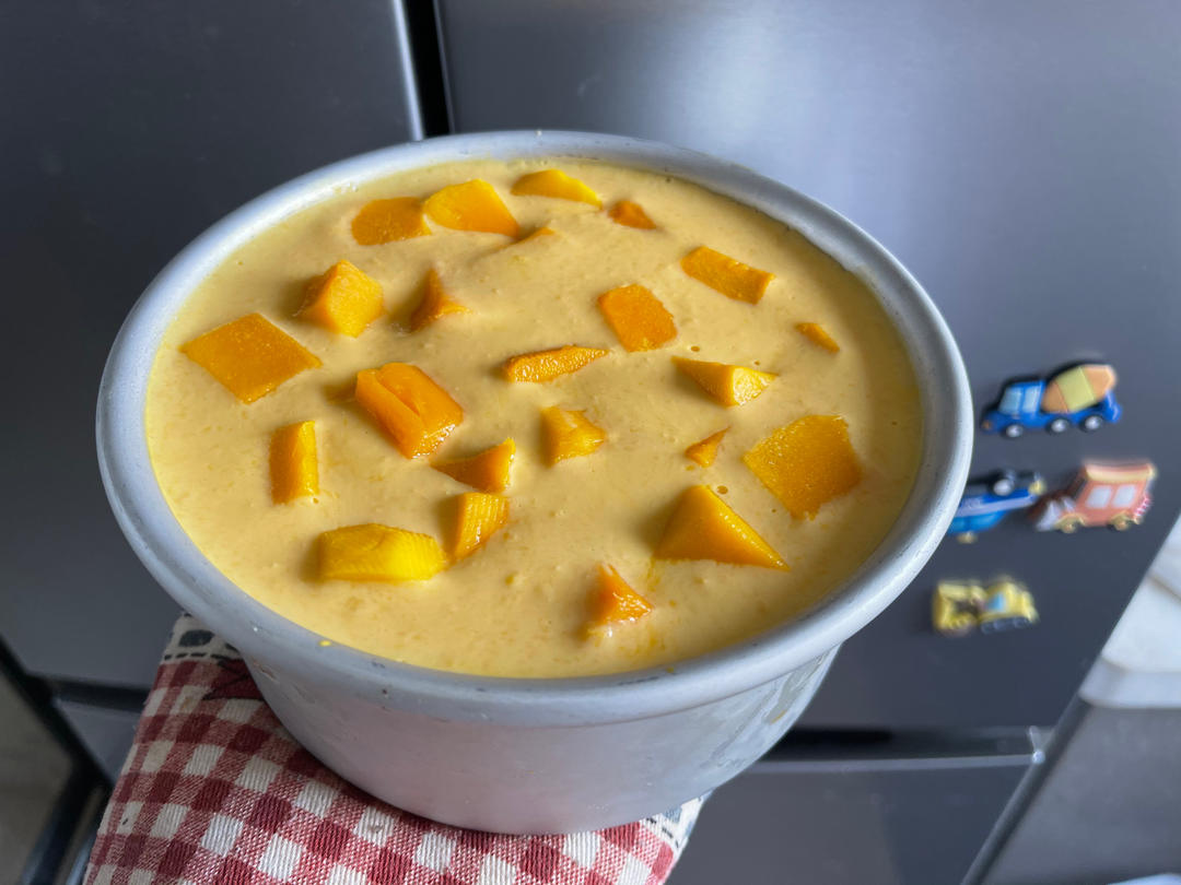 ㊙️无需烤箱❗️零失败芒果酸奶慕斯❗️入口即化