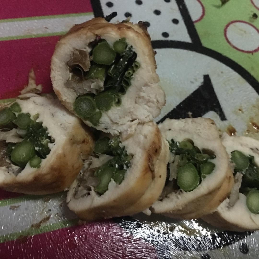 蜜汁核桃杂蔬鸡肉卷