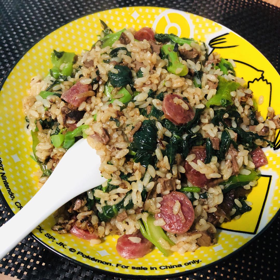 菜心焖饭