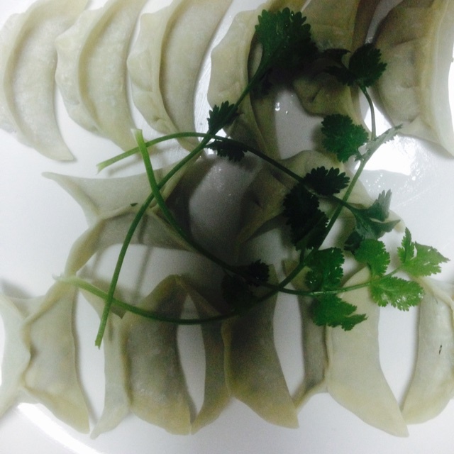 香菜水饺