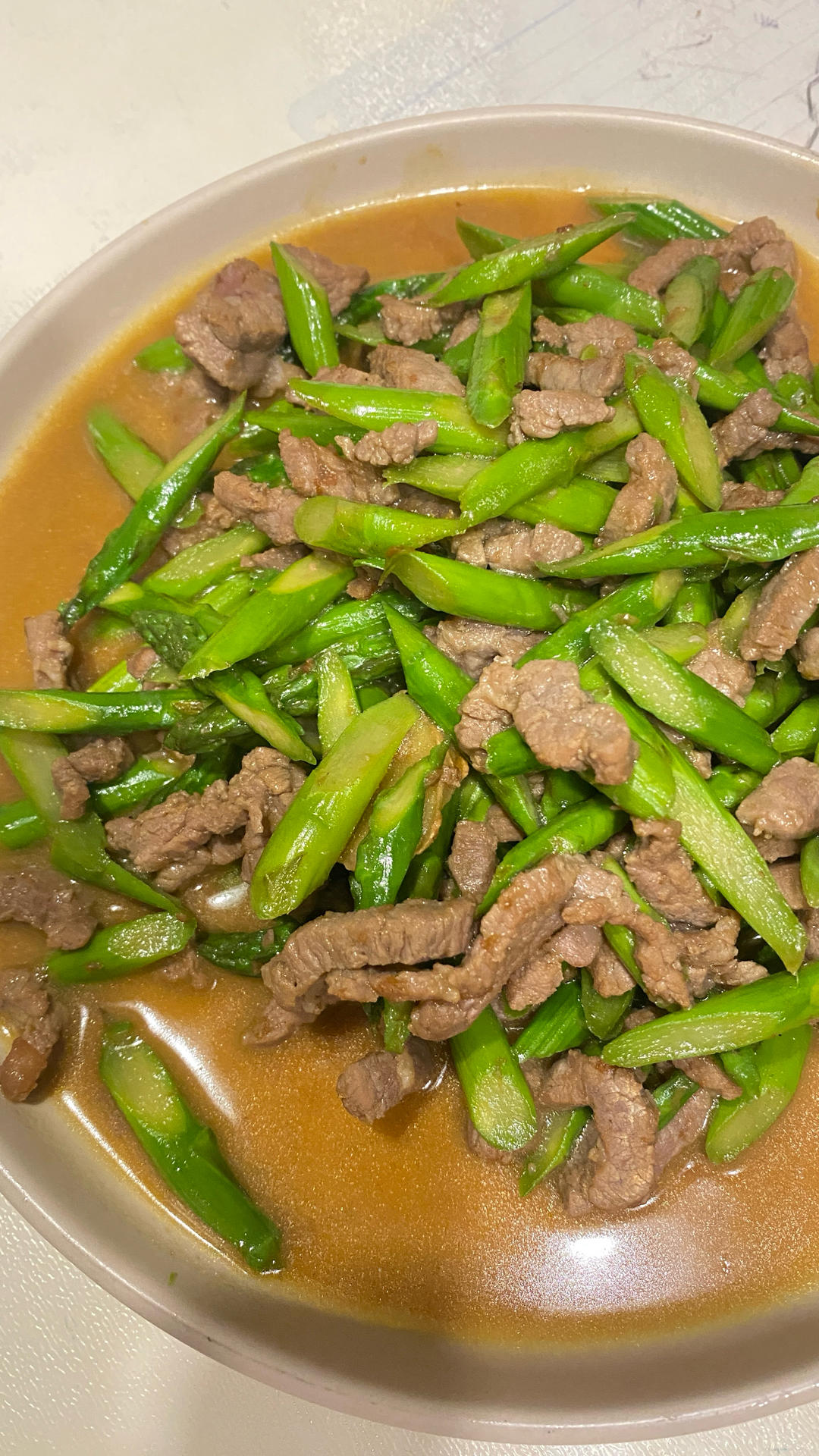 芦笋炒牛肉