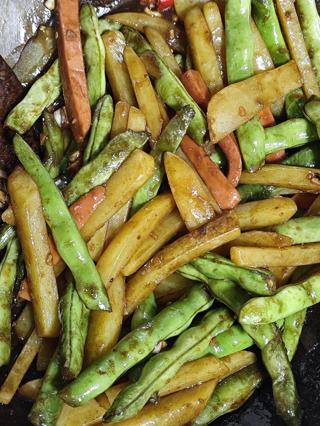 干煸豆角土豆