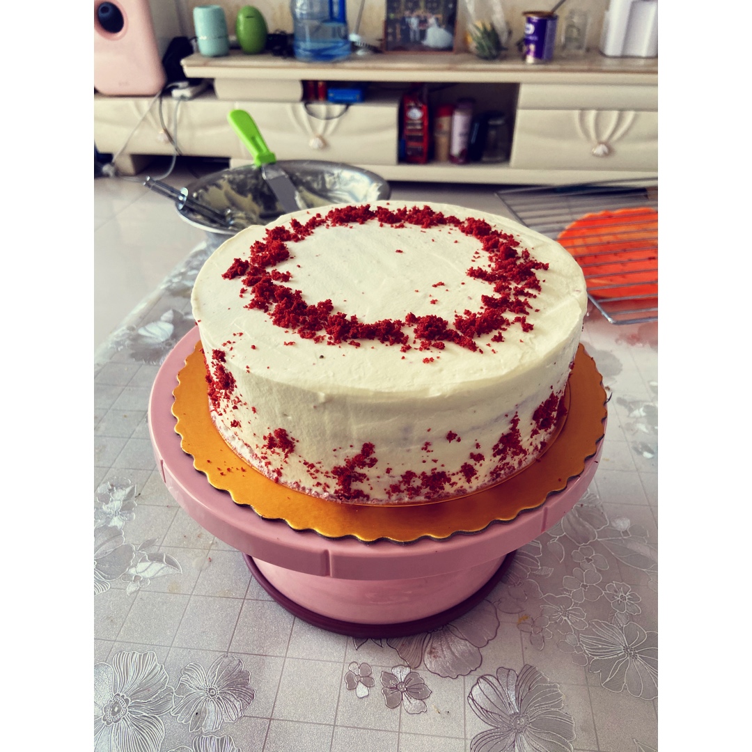 七夕的礼物-双层红丝绒蛋糕 | Red velvet cake