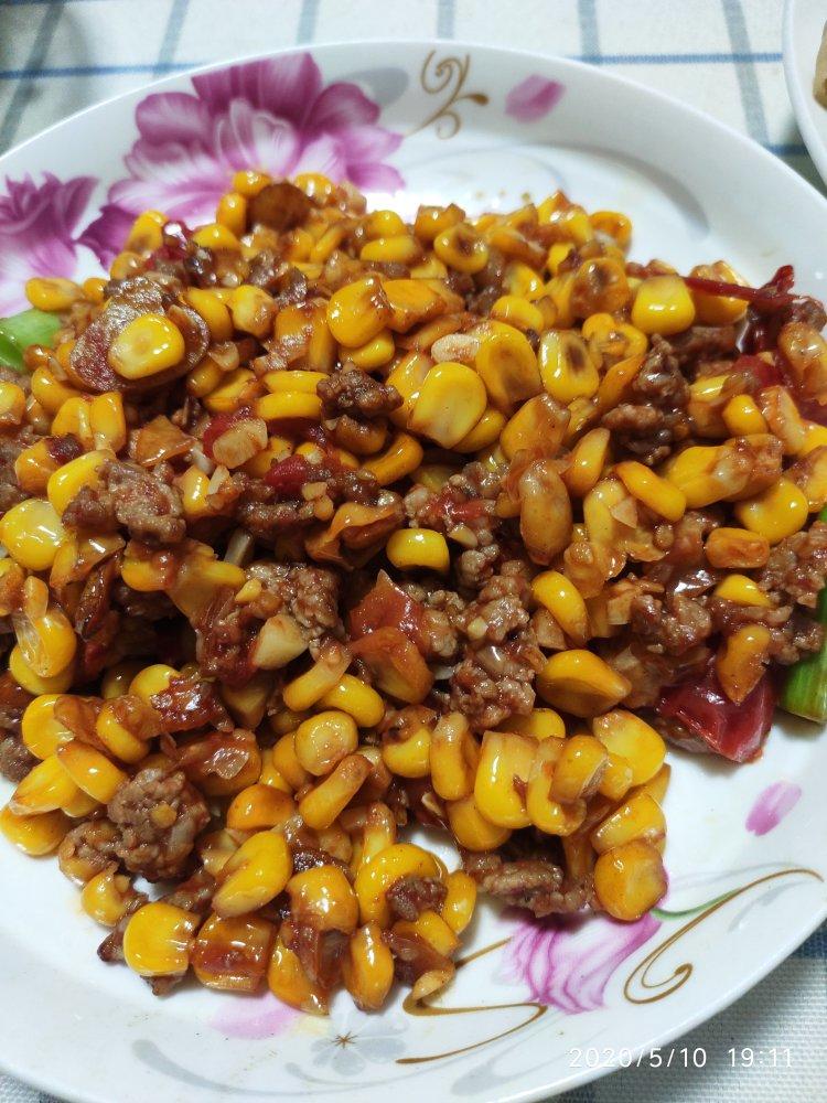 玉米炒肉末【超级下饭的快手家常菜】