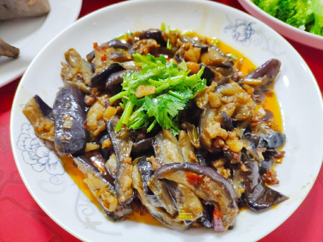 红烧肉沫茄子
