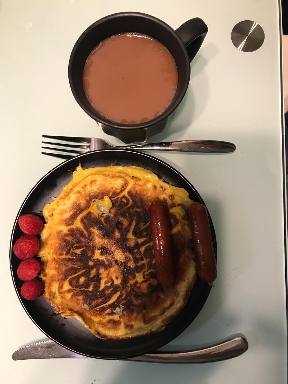 玉米面鸡蛋饼