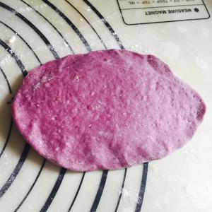 紫薯小麦胚芽芝麻贝果的做法 步骤2