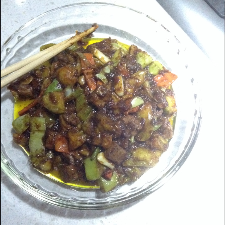 溜肉段烧茄子（东北硬菜呀哈哈）