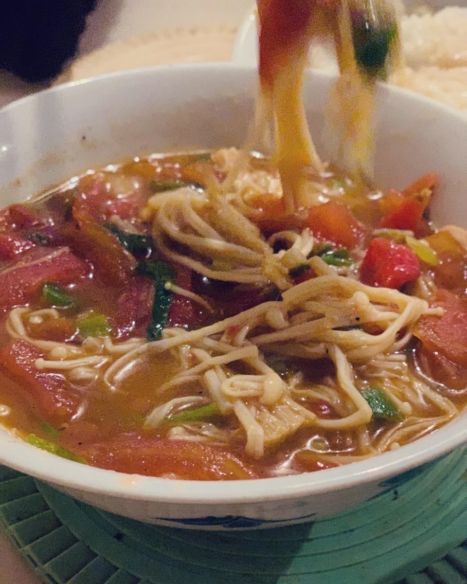 番茄煨金针菇（快手菜）