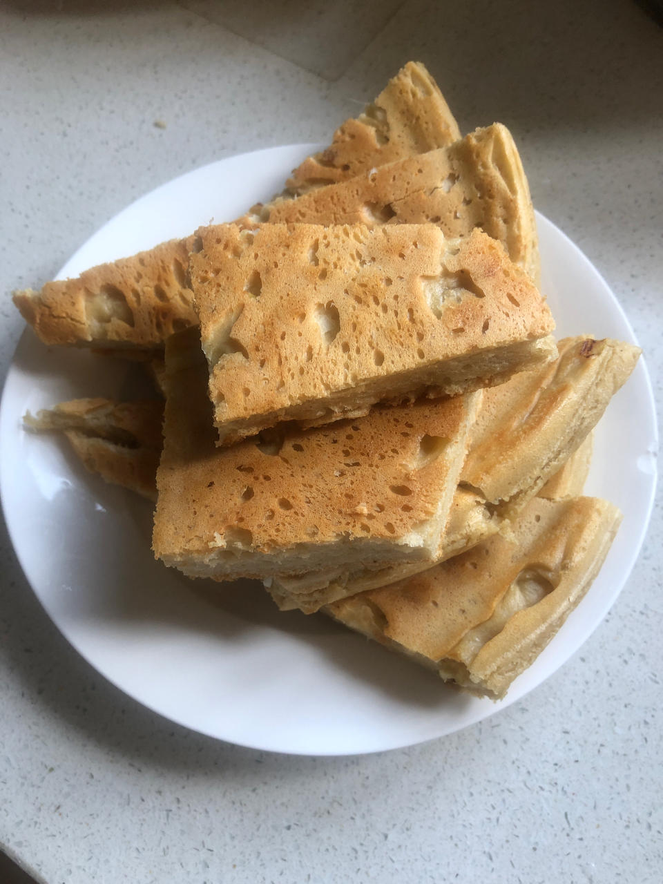 手不沾面做发面大饼