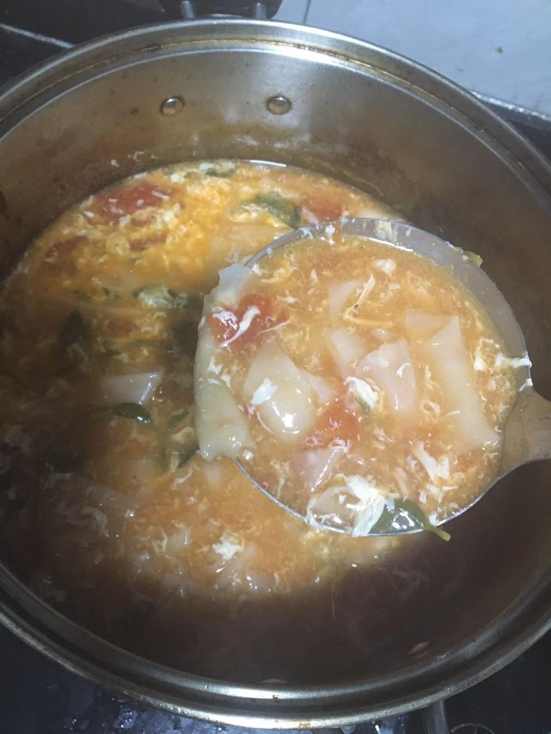 胃不舒服？来碗🍅面片儿汤