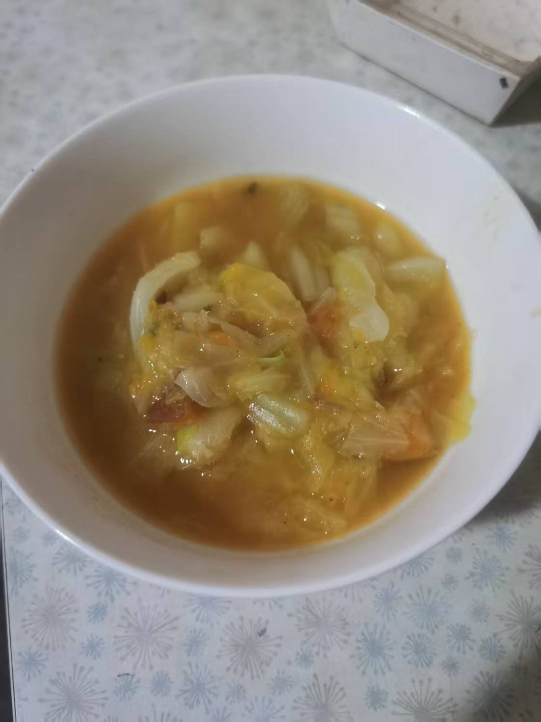 包菜南瓜土豆汤【无油素食】