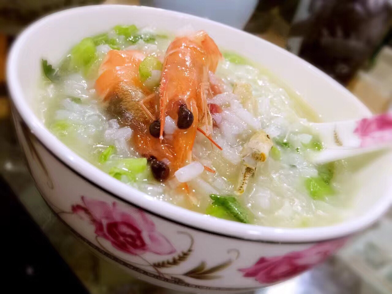 砂锅虾粥的做法