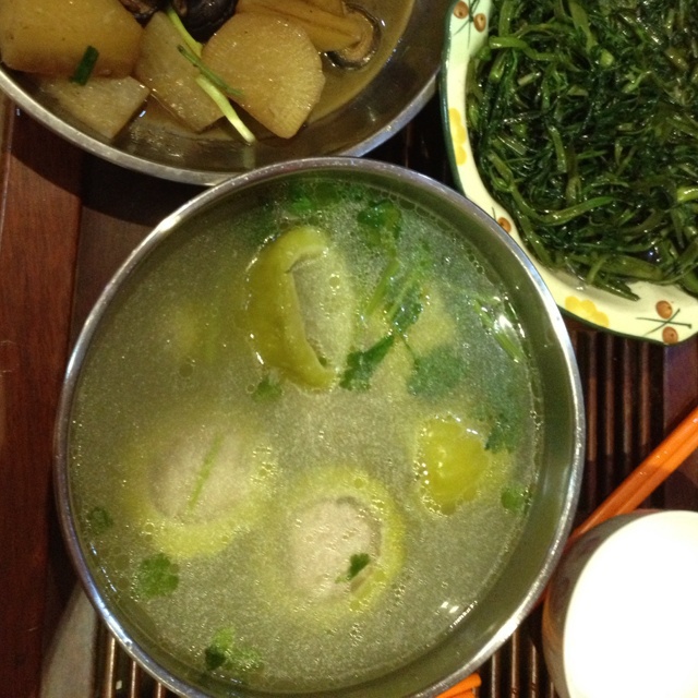 肉酿苦瓜汤