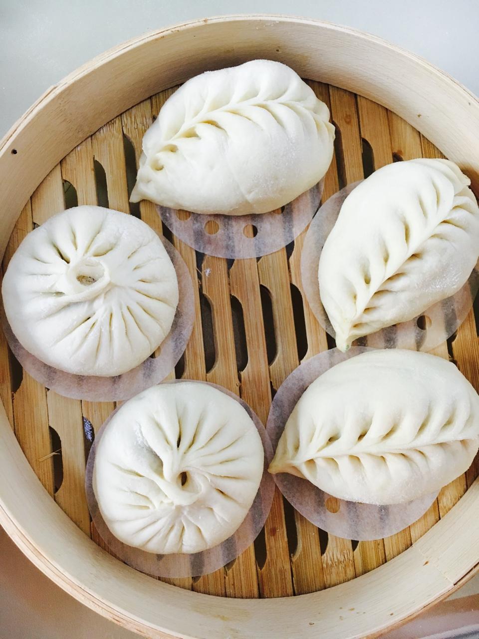萝卜粉条麦穗包子Turnip & GlassNoodle Steamed Dumplings