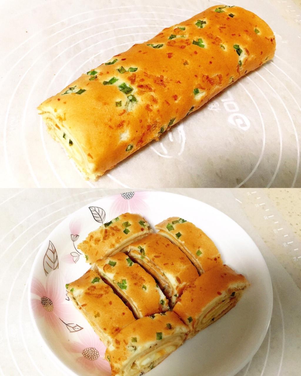 香葱肉松蛋糕卷