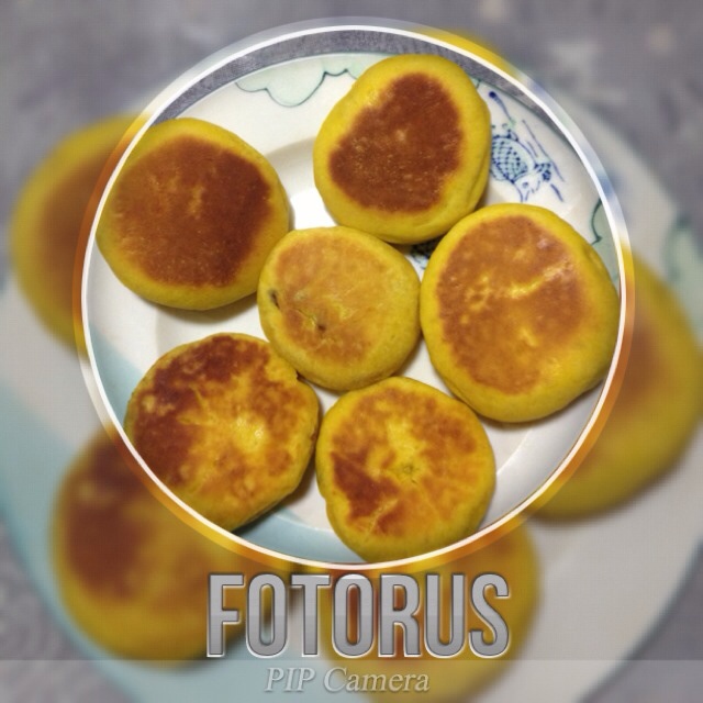 南瓜红豆沙面饼