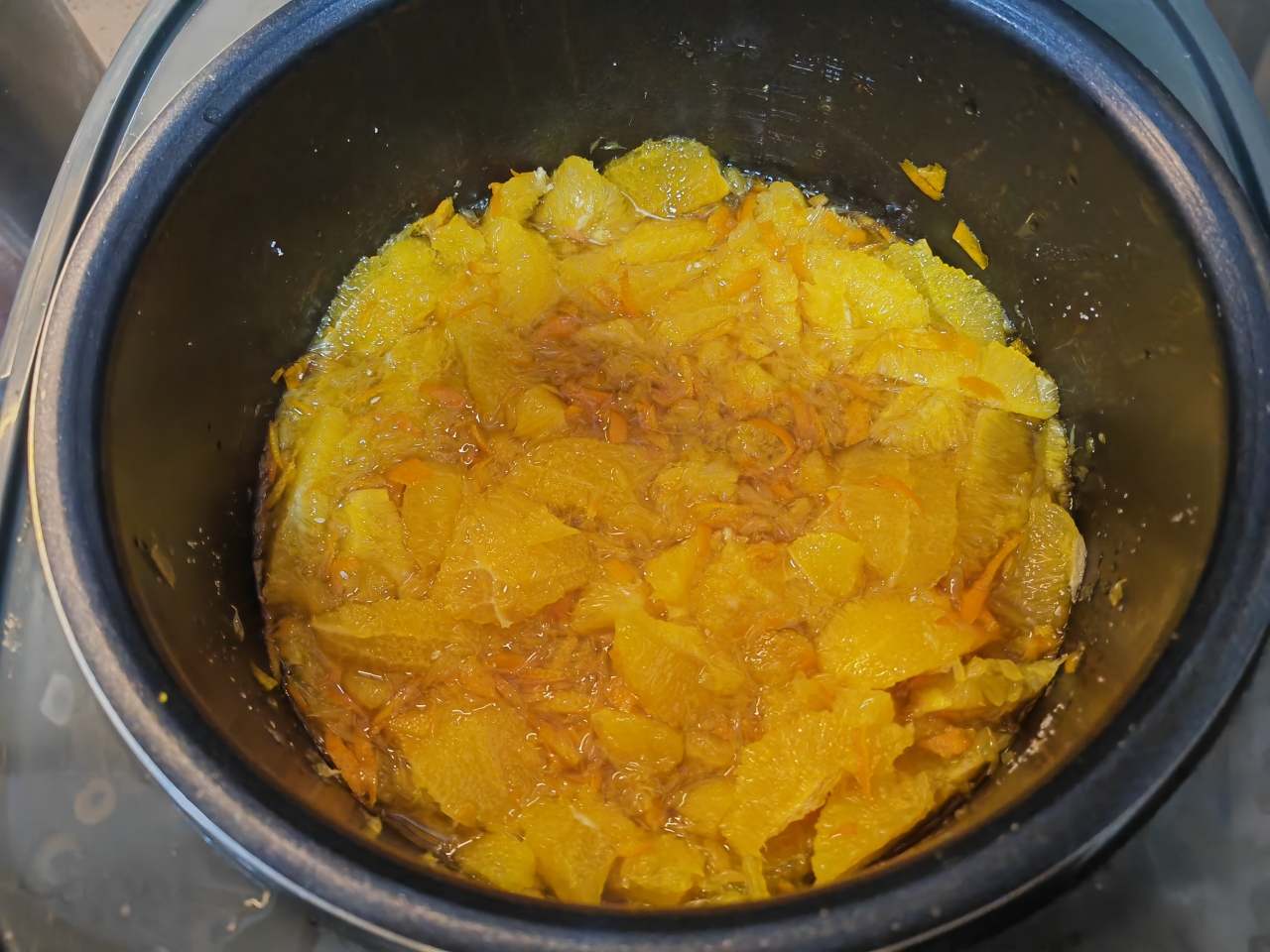 电饭锅版懒人橙子果酱的做法 步骤6